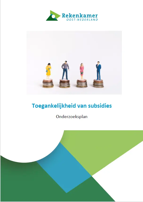 voorkant onderzoeksplan toegankelijkheid van subsidies