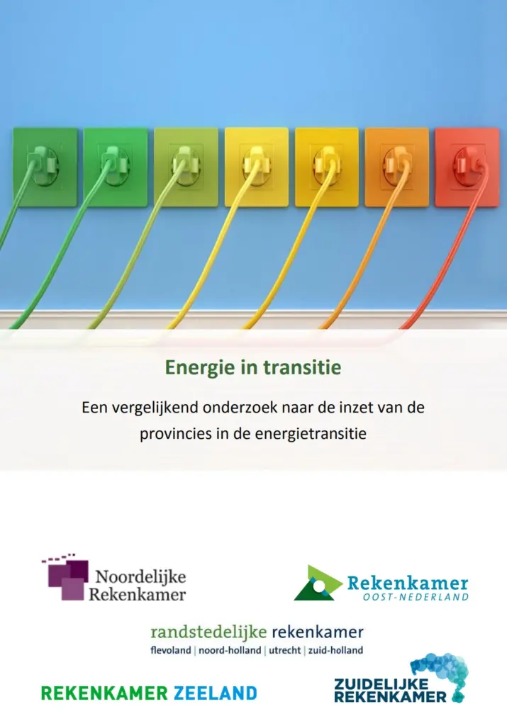 omslagafbeelding publicatie energie in transitie, een vergelijkend onderzoek naar de inzet van de provincies in de energietransitie