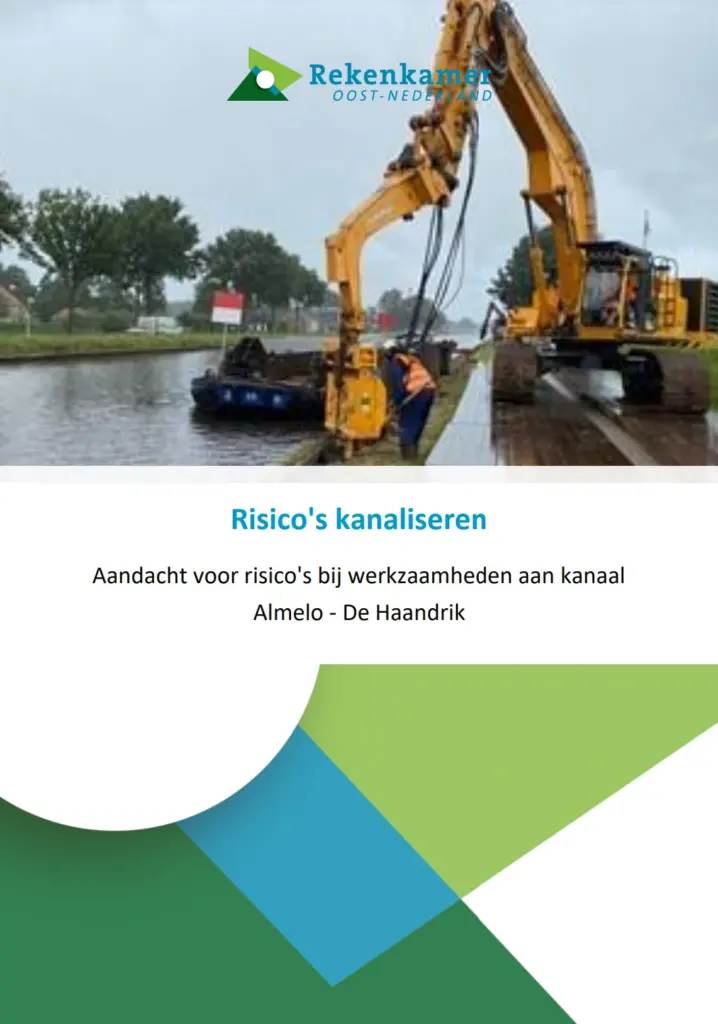 Omslagafbeelding risico's kanaliseren, werkzaamheden kanaal Almelo De Haandrik